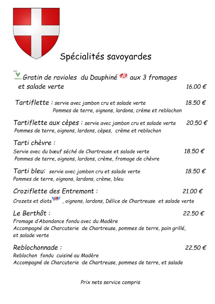 La Flambée - Menu Image 1